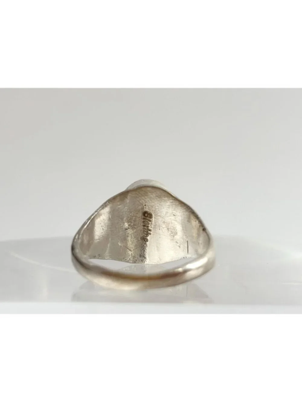 Black Onyx Gemstone Southwest Chunky Sterling Silver 925 Vintage Ring - sz 9